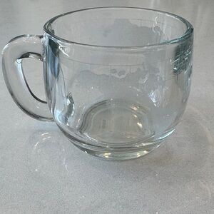 Nestle world globe Clear Glass Coffee Mug with Handle - Transparent Glass